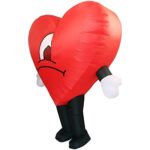 bad bunny heart costume inflatable