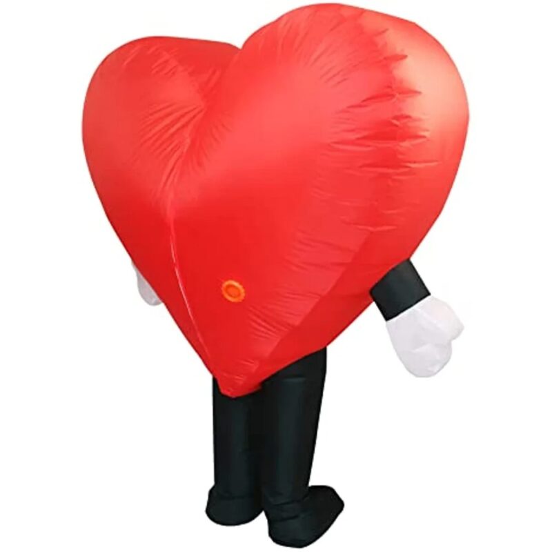 bad bunny inflatable heart costume