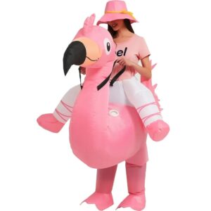 flamingo blow up costume