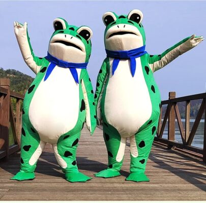 Inflatable Frog Cosplay