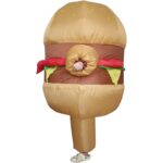 blow up hamburger costume