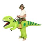 dinosaur riding inflatable costume