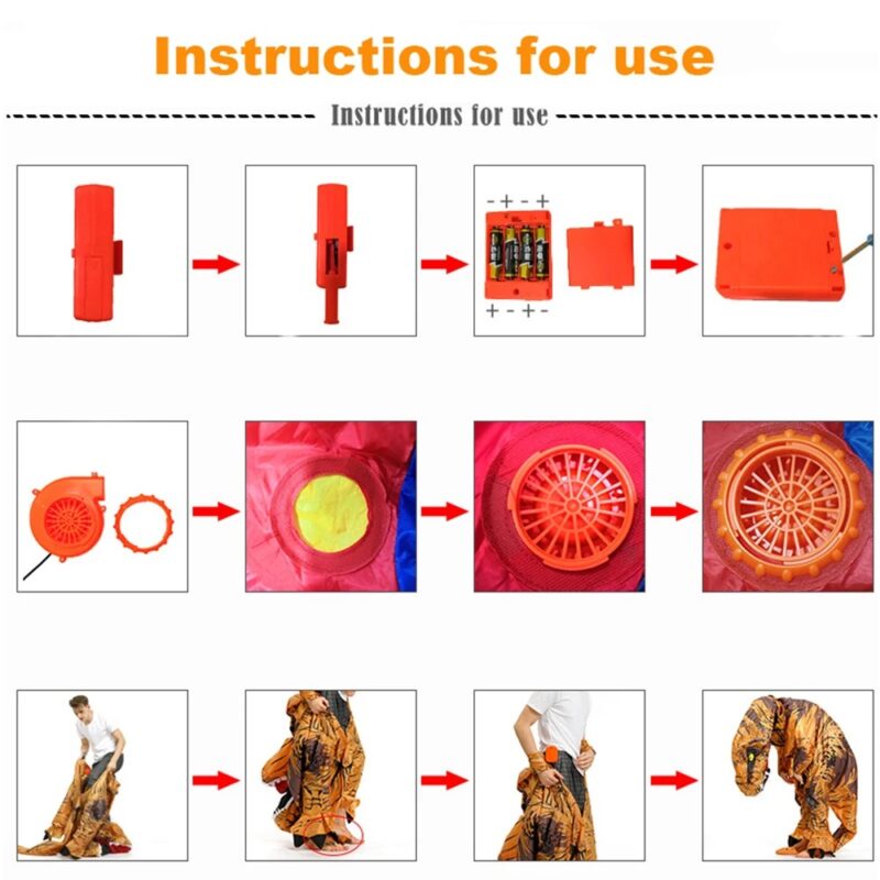 inflatable costume instructions